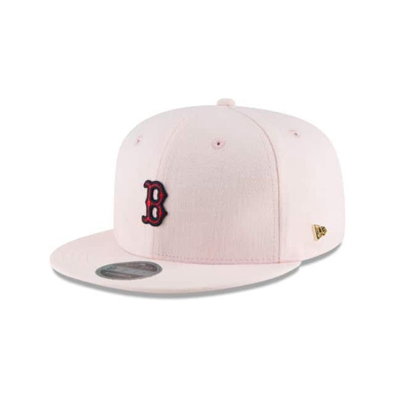 MLB Boston Red Sox Micro Stitch 9Fifty Snapback (MZU4915) - Pink New Era Caps